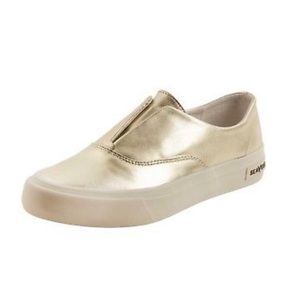 Anthropologie SeaVees sunset strip sneaker in gold